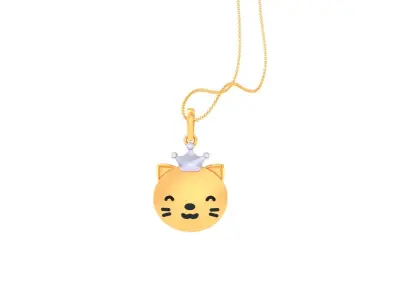 Kids Pendants with Crown 3dm STL OBJ FBX Renders Details 3D print model purchase