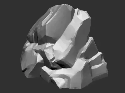 3D Mountain rock Zbrush sculpt 3D model