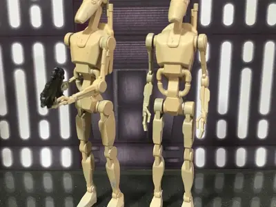 Battle droid b1 series Star Wars vintage toy kenner 3D print model