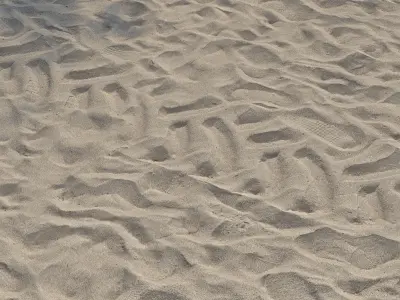 Ultra realistic Beach sand geometry  2 3D model