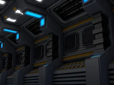 Sci Fi Corridor 3D model