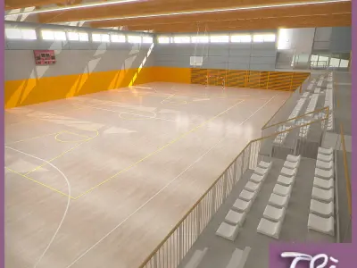 BASKETBALL PAVILION 3D model