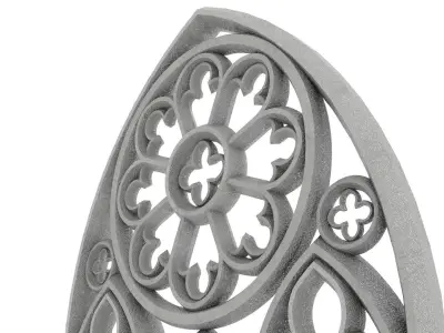 Gothic window 3D model