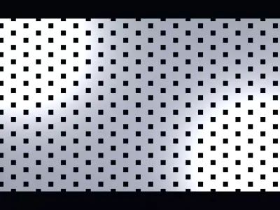 Perforated panel with 14 percent opening 25O138 3D model