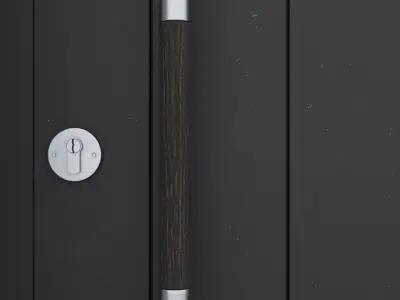Aluminium door 89 3D model
