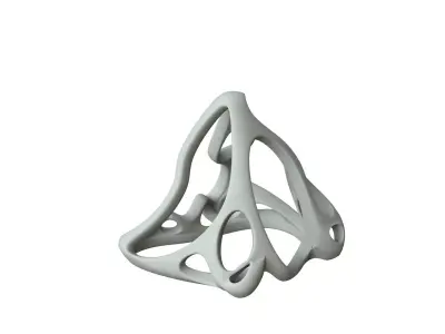 SciFi Cube Object No 63661 Low Poly Shape Low-poly 3D model