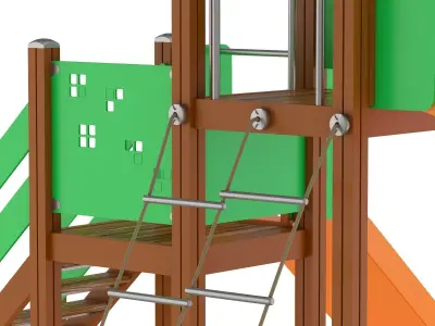 Lappset Activity Tower 01 3D model