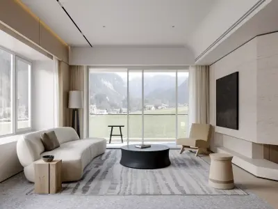 Apartment interior scenes      3D model order