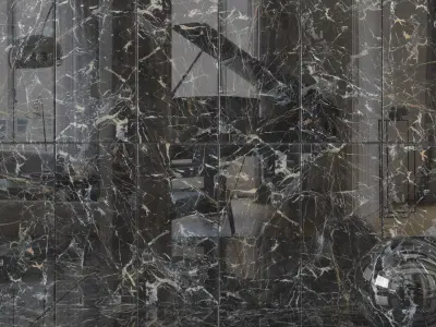 Wall Tiles Museum Laurent Black 60x120 Set 1 Texture