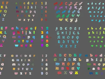 Personalized special letters Low-poly 3D model