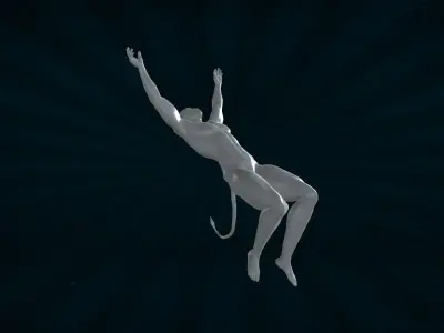 AVTR-005 Avatar Backflip Animation 3D model