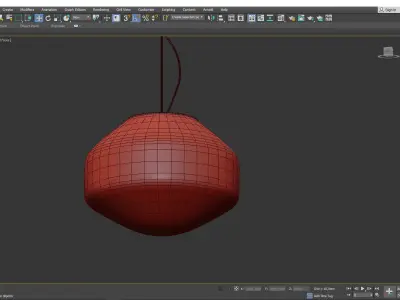 Aerostat LED Pendant Light Low-poly 3D model