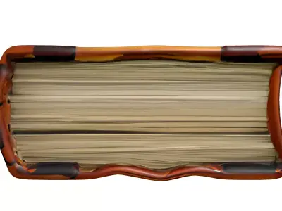 Ornate Dragon Leather Journal Low-poly 3D model