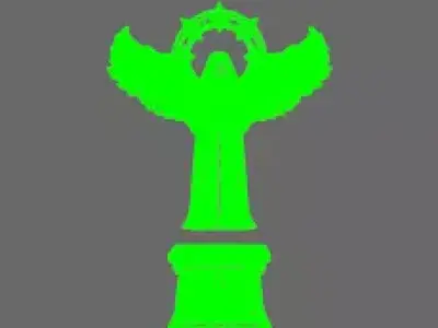 Arthurian Knights Guardian Saint Statue 3D print model