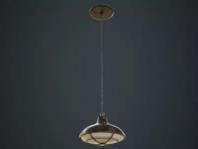 Hanging Lamp 5C Low-poly 3D model