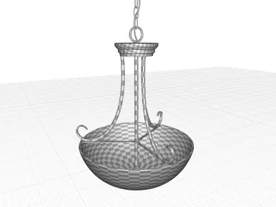 Lannie Light Single Bowl Pendant 3D model