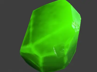 crystal gemstone Low-poly 3D model