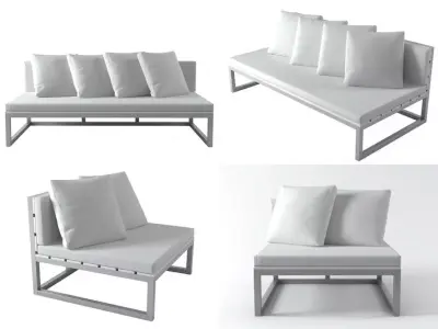 Saler sofa modules 3D model