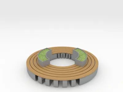 Bench Park 10 3D model