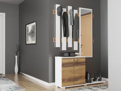 HALLWAY INTERIOR DESIGN 3D Model Low-poly 3D model