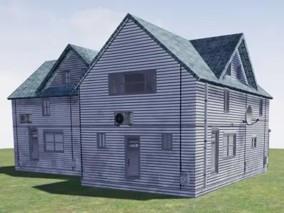 Residential House Low-poly 3D model purchase