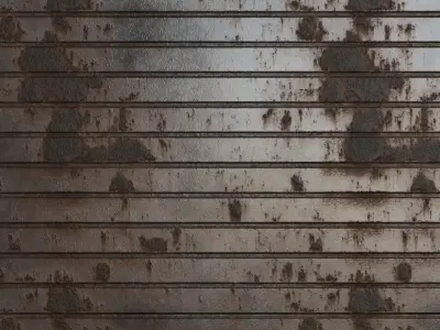 Rusted Var Metal Corrugated PBR Seamless Texture