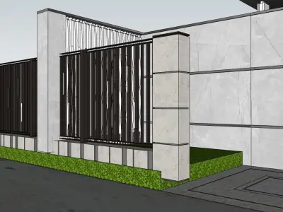 Gate house 3d model  3D model