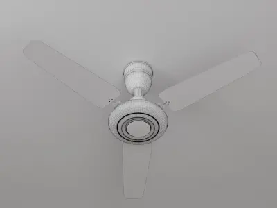 3D Render of a Ceiling Fan Low-poly 3D model