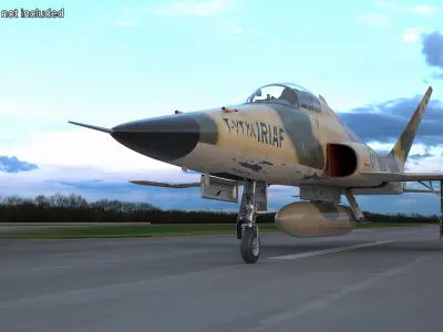  Iranian HESA Saeqeh Fighter Aircraft Rigged for Maya 