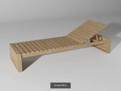 BK series chair-sofa-sunbed-table  3D Model Pack