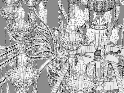 698492 Alzata Osgona Chandelier 3D model