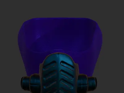 Gas mask helmet 3d model scifi Low-poly  Low-poly 3D model