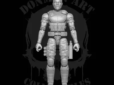 Varek Holt Full 3D Printable Action Figure STL Files 3D print model