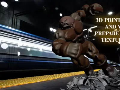 Juggernaut printable vr prepare Low-poly 3D model