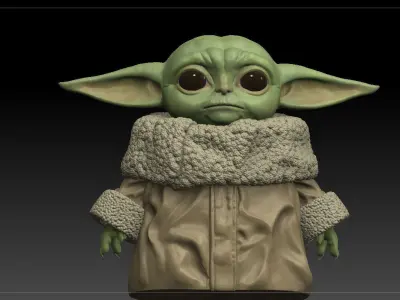 Baby Yoda - The Mandalorian -Star Wars 3D print model