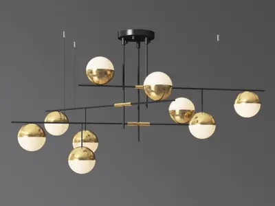 Technum Chandelier Lampatron 3D model