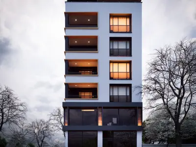 Two-sided apartment project 3D model