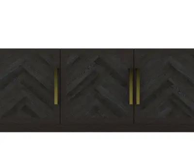 Restoration Hardware- Herringbone Media Console-001 3D model