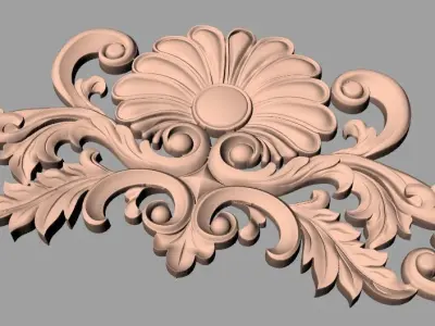 Artcam 3D relief STL models for CNC woodworking E114 3D model