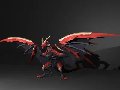 epic dragon 3D model