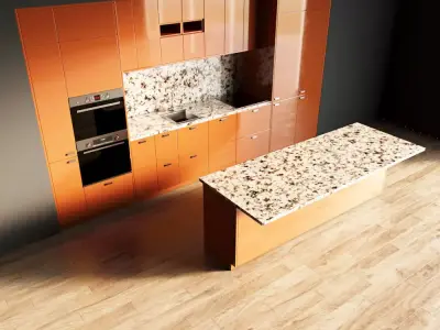 116-Kitchen8 glossy 10 3D model