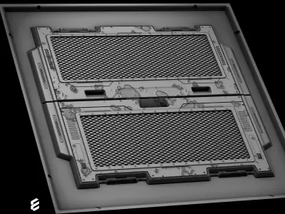PBR Material -Electrical System Panel  Texture