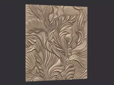 Organic Motion 3D Wall Panel 3D print model