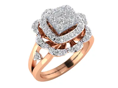  Women Ring Render 3dm STL MTL SLC JCD OBJ FBX Details 3D print model get