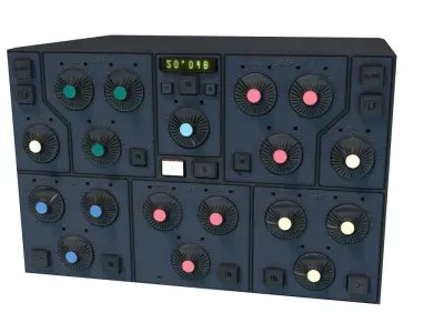 Computer Interface Module Sci Fi Prop Electronic Technology Low-poly 3D model