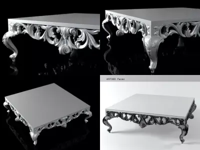76-0174 coffee table 3D model