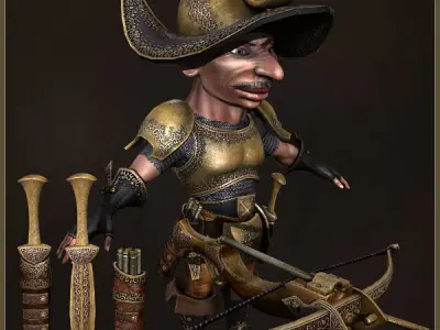 GNOMES ARMY  Light Version Low-poly 3D model