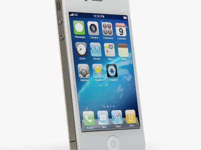 Apple iPhone 4S Low-poly 3D model
