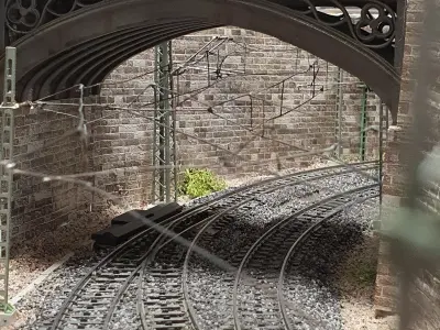 Pre supported Historical Road Bridge for H0 Scale 3D print model