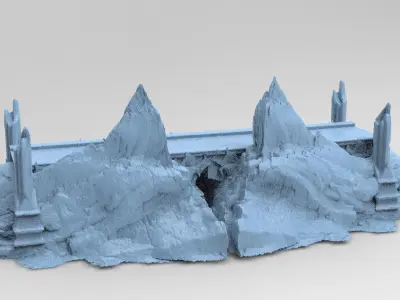 Zagros Mountains walkway 3D model